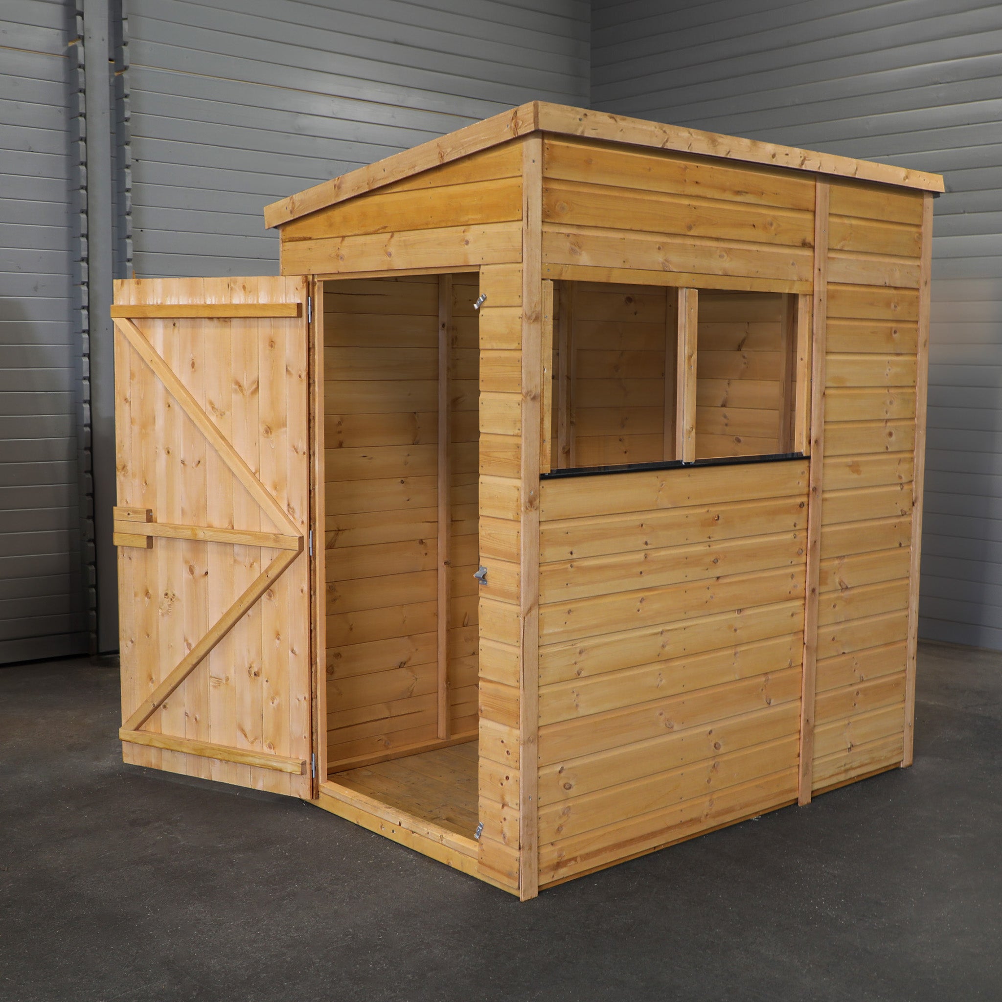 Mercia Woodsman Shiplap Pent Shed - 6ft x 4ft