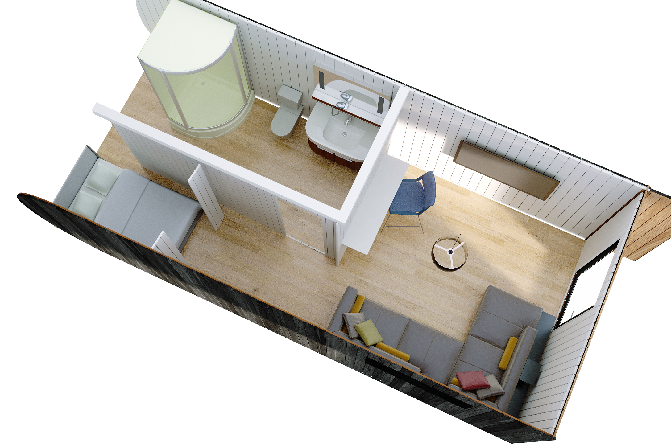 The Golden Peak Glamping Pod - 7.8m x 3.5m