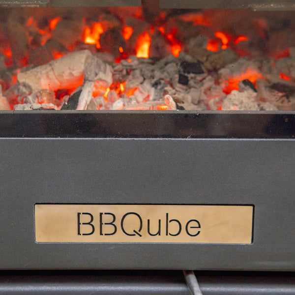 BBQube Outdoor BBQ and Heater With Log Store
