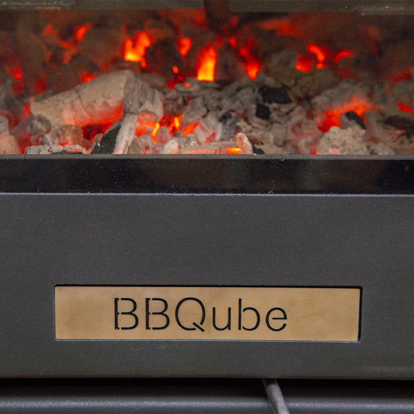BBQube Outdoor BBQ and Heater With 2 Wheel Base