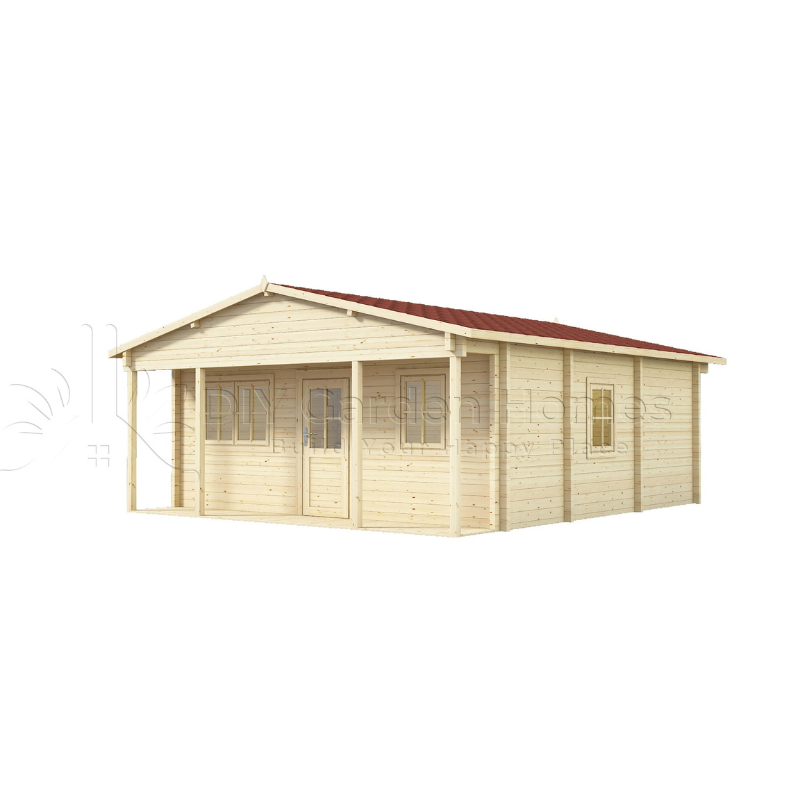Eurovudas Baltic Log Cabin - 6m x 6m Eurovudas