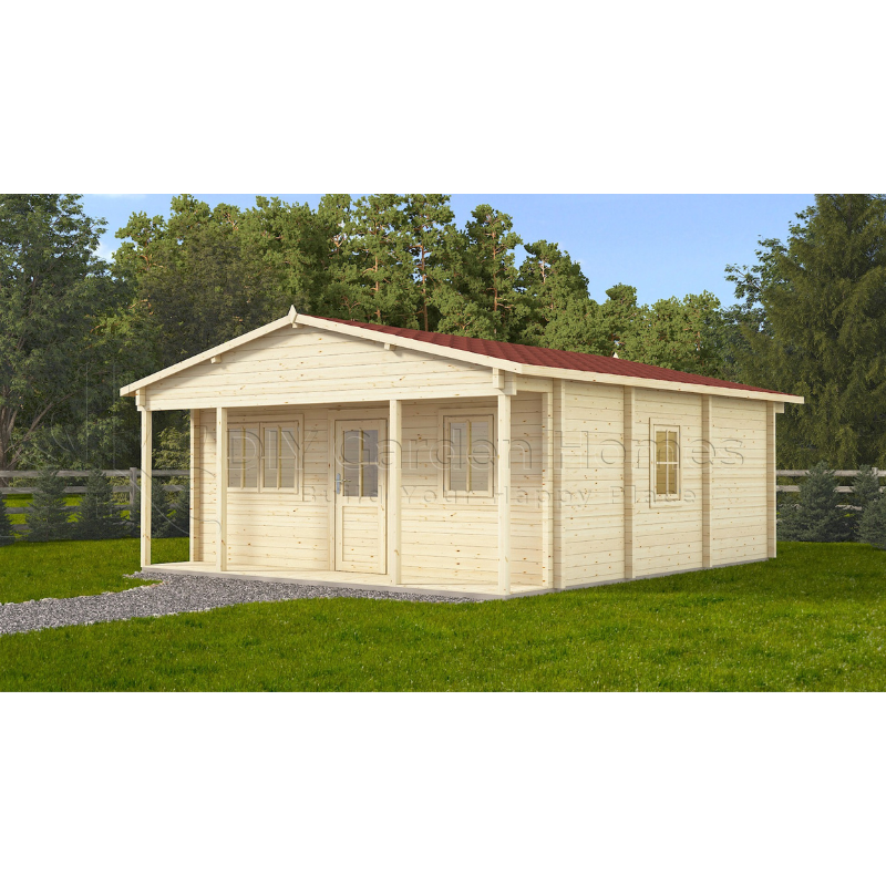 Eurovudas Baltic Log Cabin - 6m x 6m Eurovudas