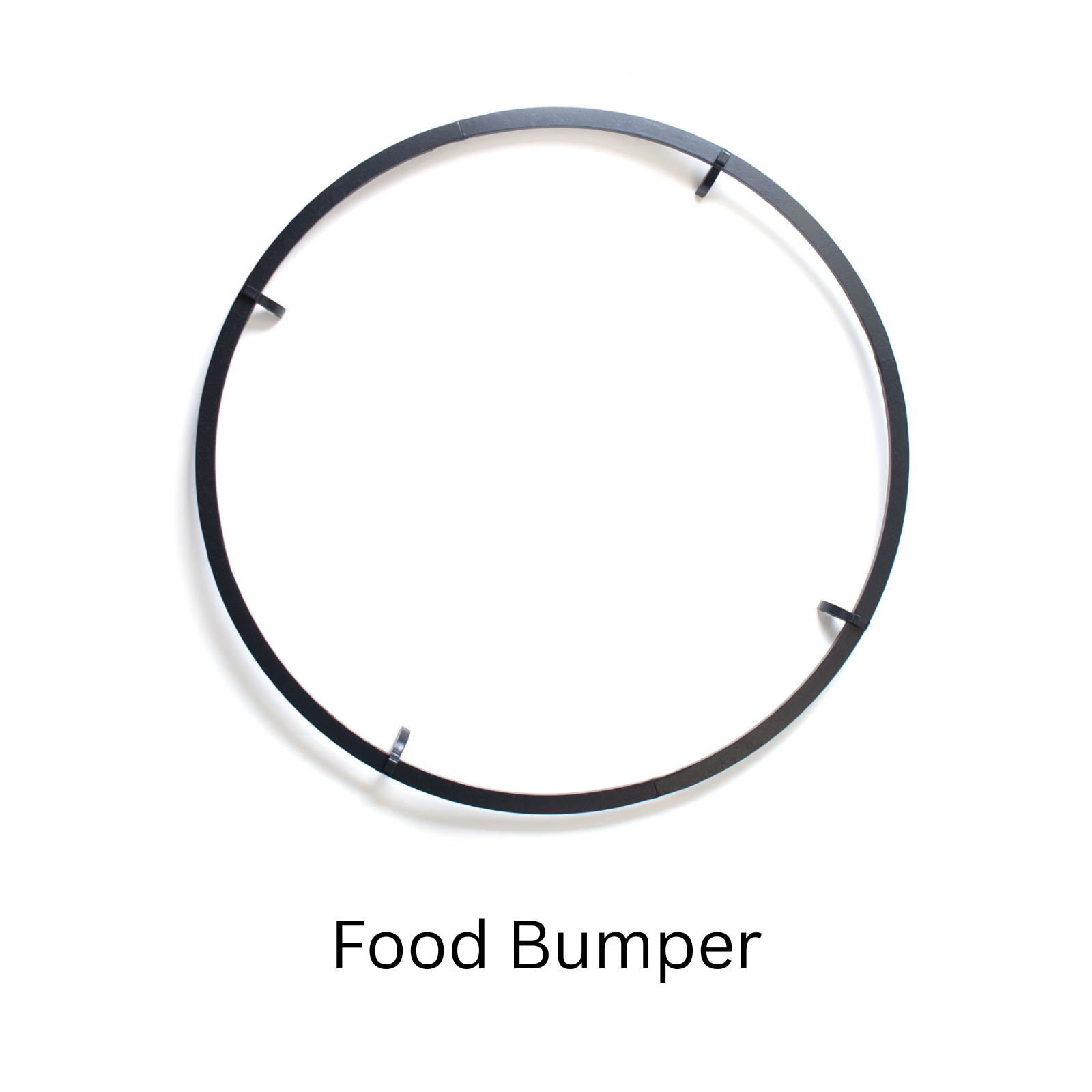 The BonFeu food bumper ring helps keep food from rolling into the fire pit.