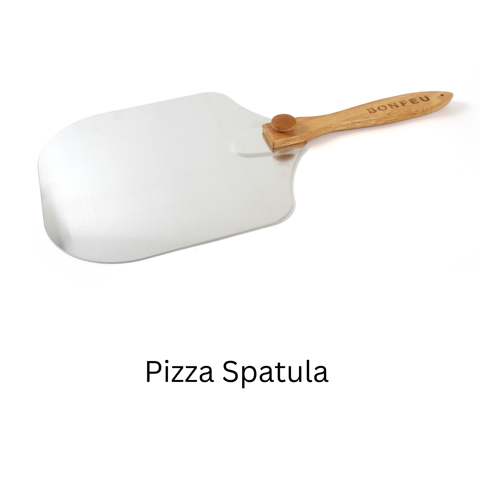 A spatula used to manoeuvre pizza in and out of the pizza oven.