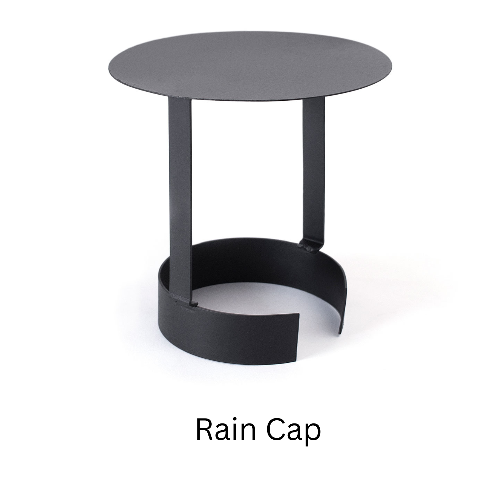 The rain cap that prevents rain from entering the BonFeu BonBini flue, while allowing smoke to escape.