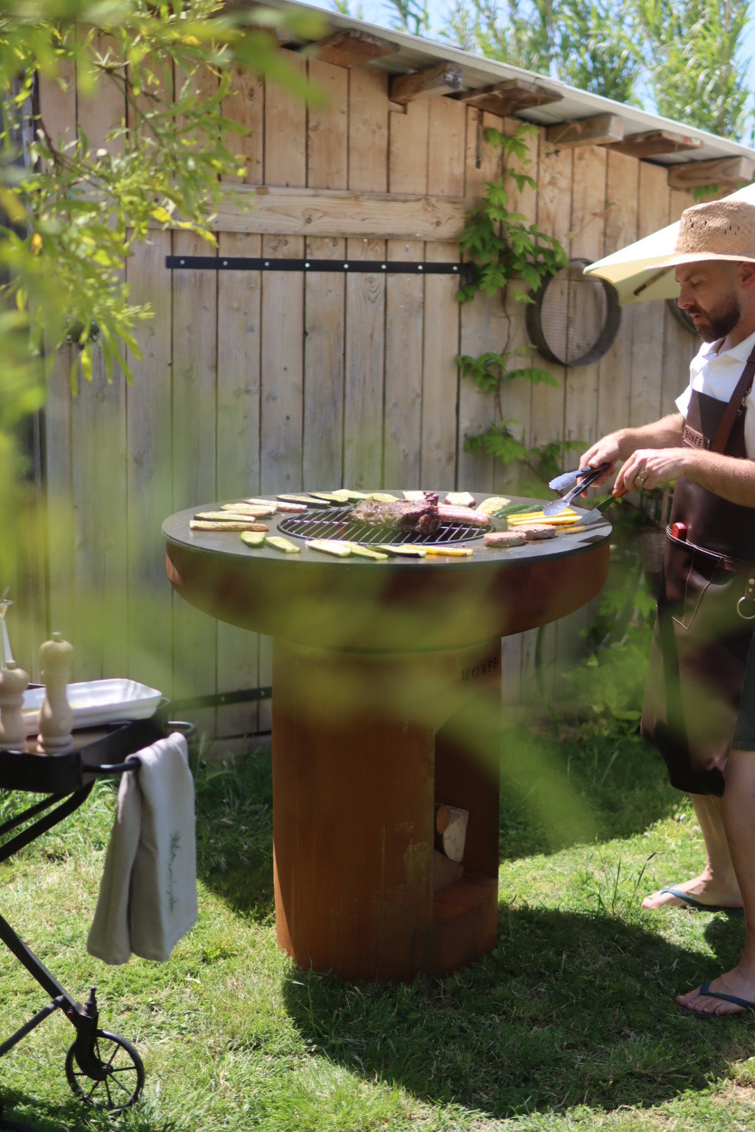 BonFeu BonBiza XL Plancha Grill (Open) - Corten Steel