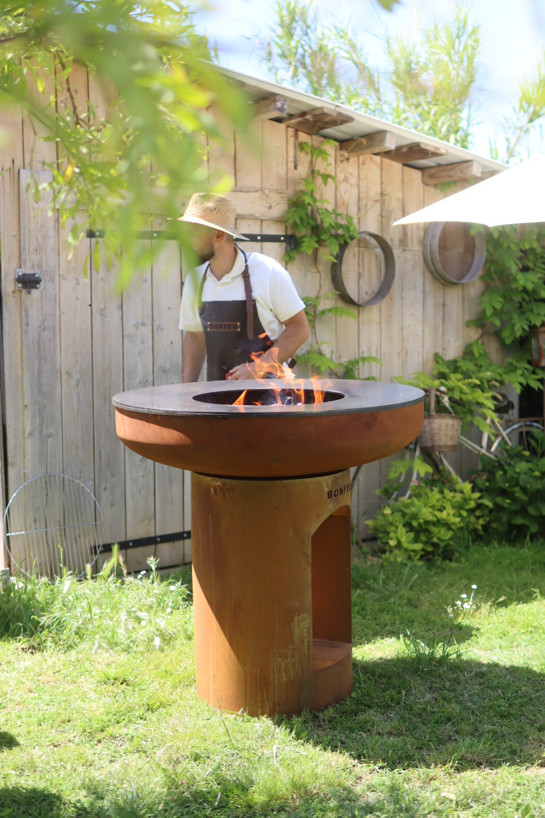 BonFeu BonBiza XL Plancha Grill (Open) - Corten Steel