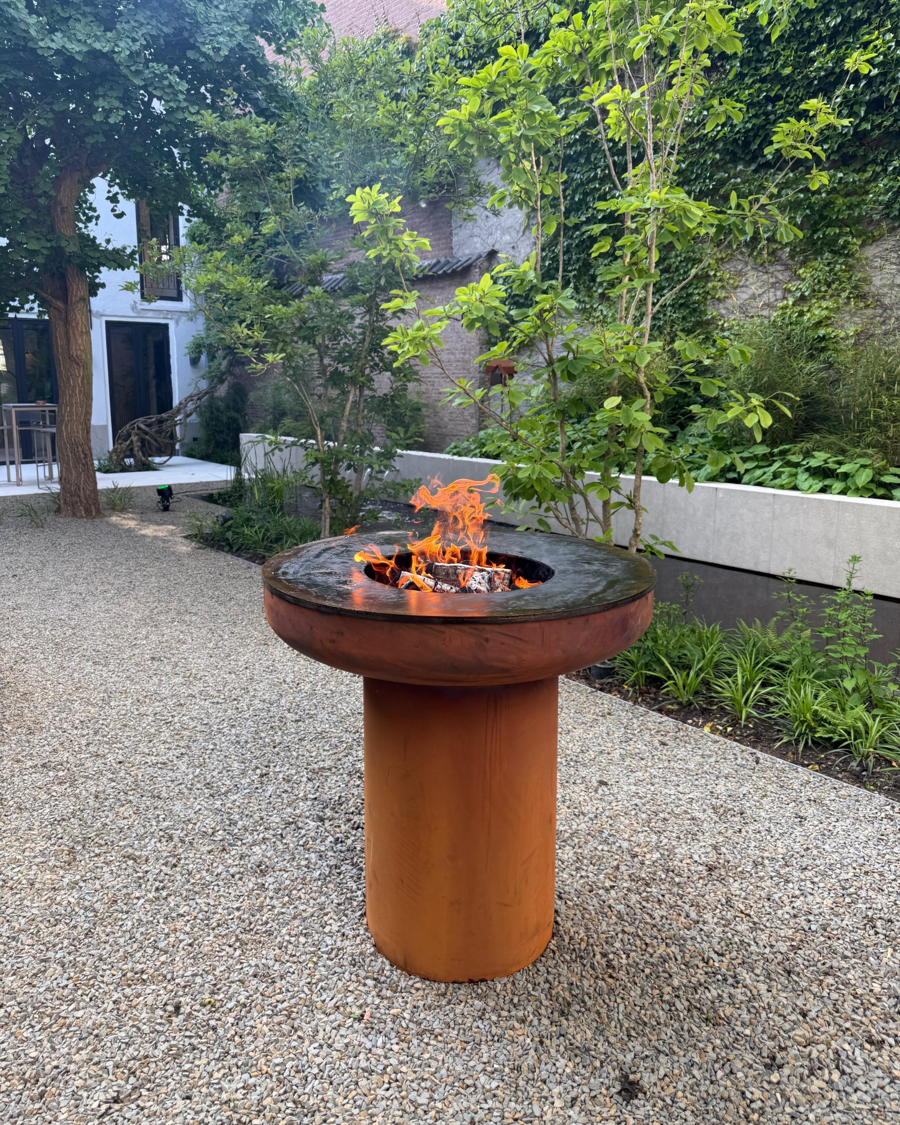 BonFeu BonBiza XL Plancha Grill (Closed) - Corten Steel
