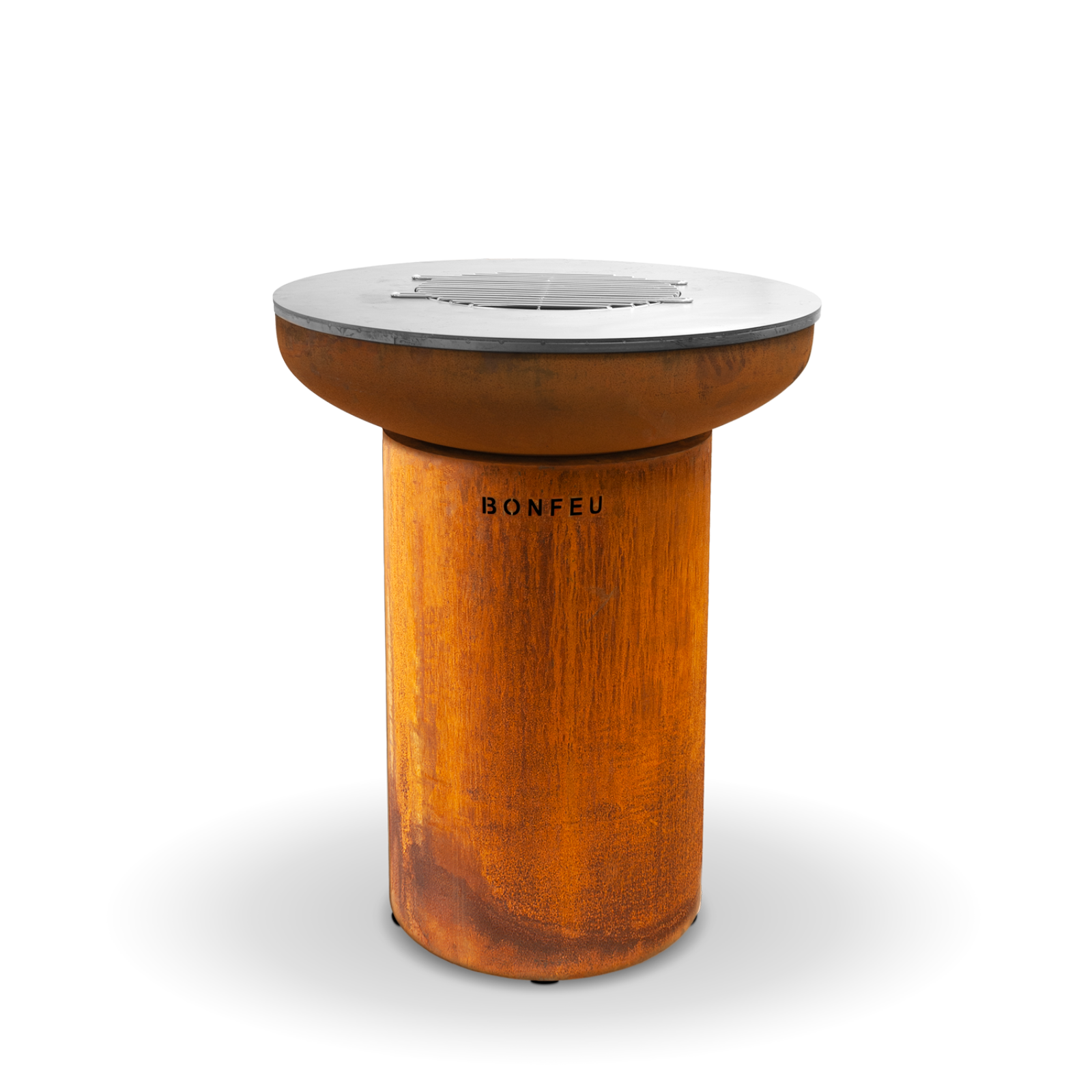 Bonfeu Bonbiza Closed Outdoor Fire Bowl Grill - Corten