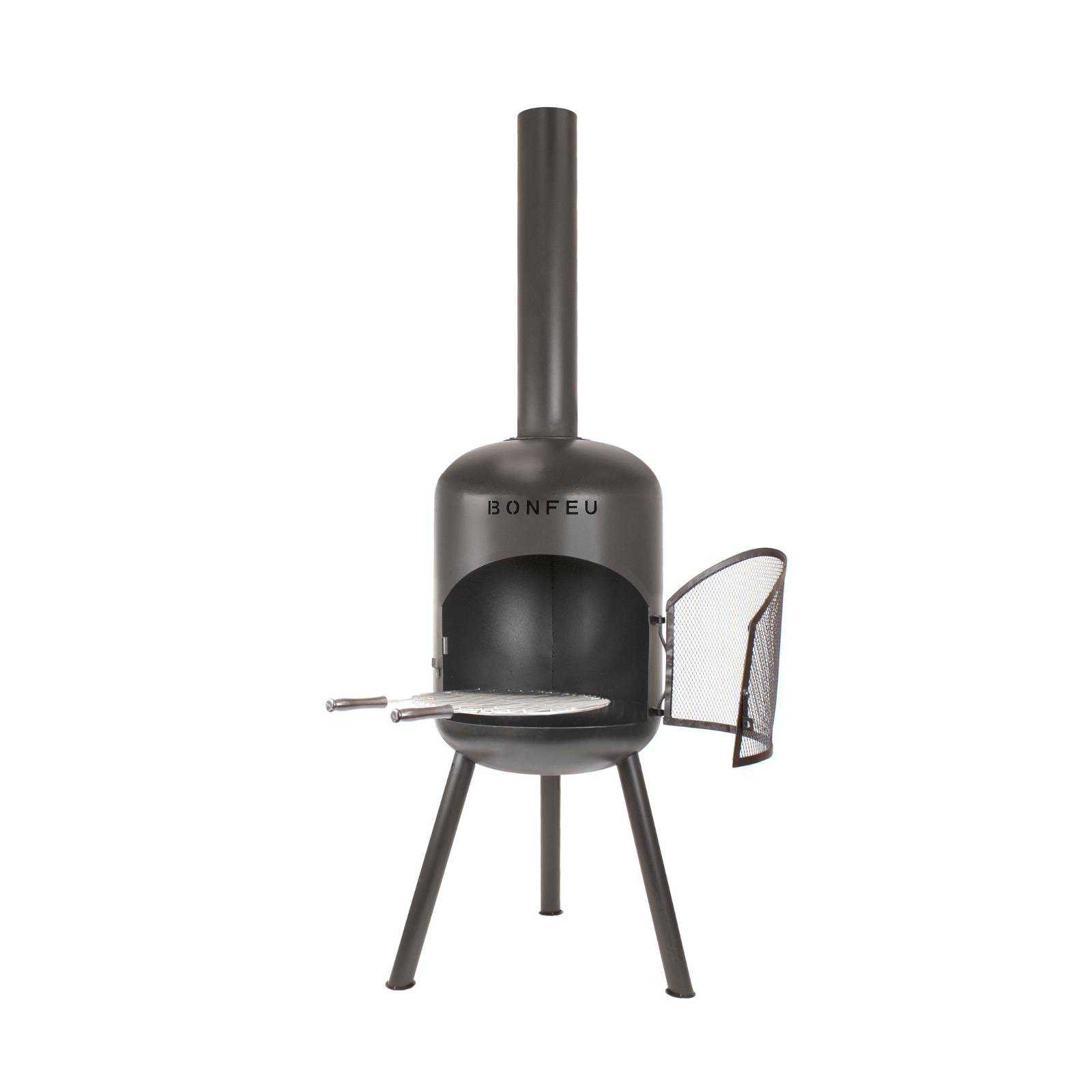 Bonfeu Bonbono Garden Chiminea Fireplace - Black/Corten