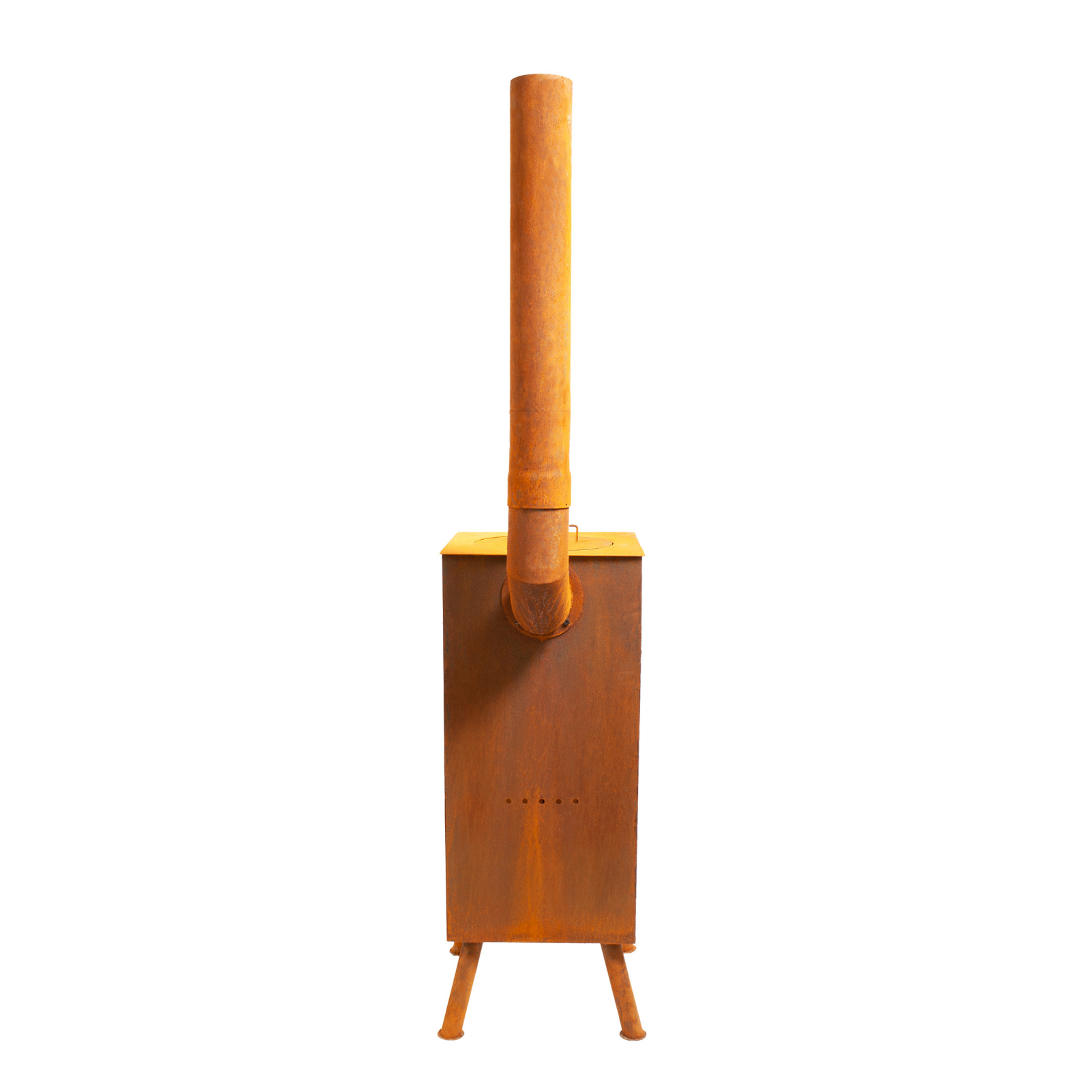 Bonfeu Boncarré Outdoor Chiminea Fireplace - Black/Corten