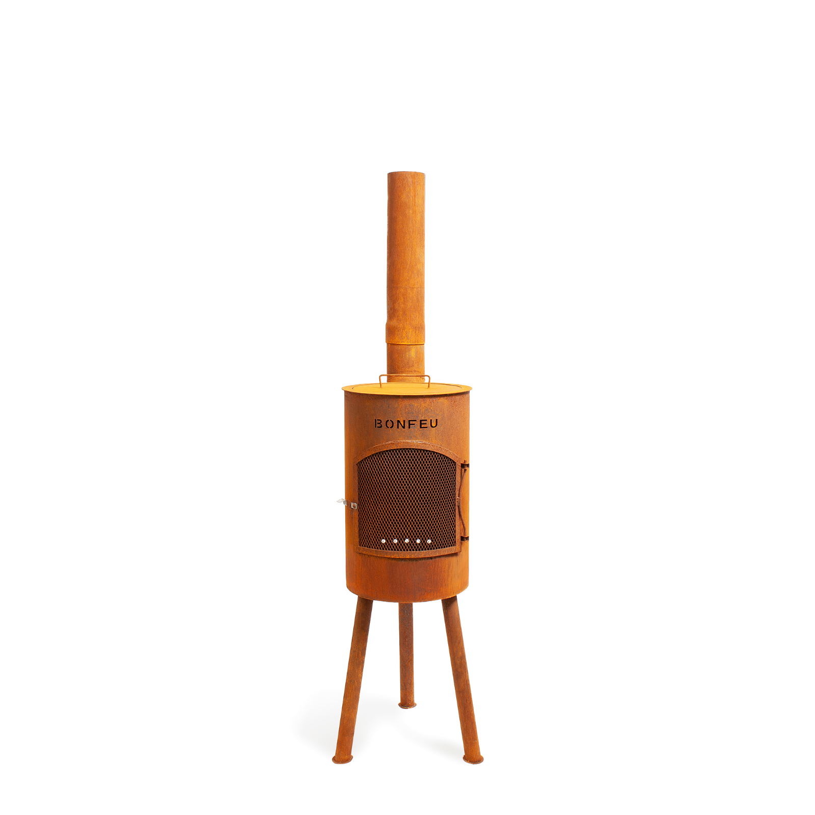 Bonfeu Bongiano SP Outdoor Chiminea Cooker - Black/Corten