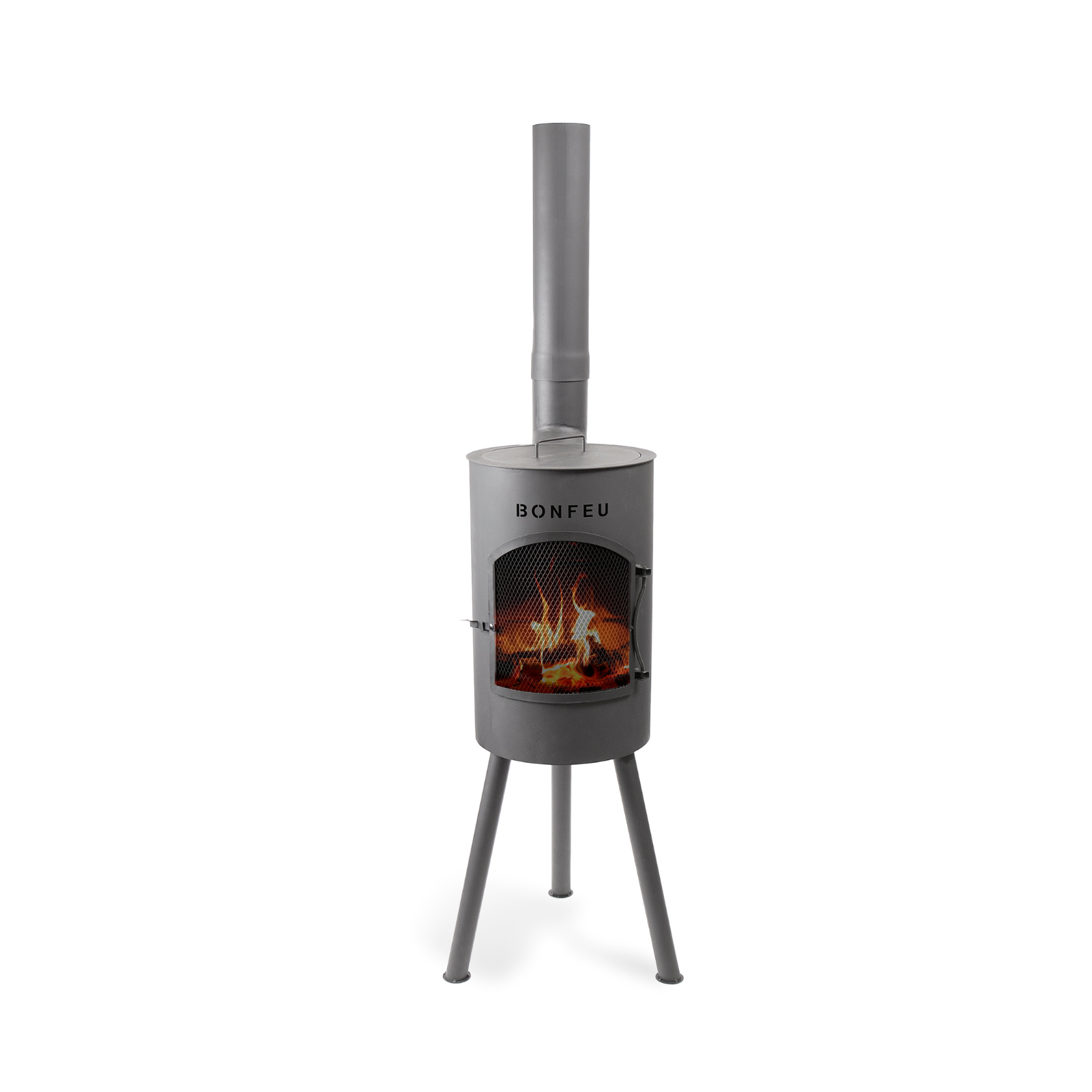 Bonfeu Bongiano SP Outdoor Chiminea Cooker - Black/Corten