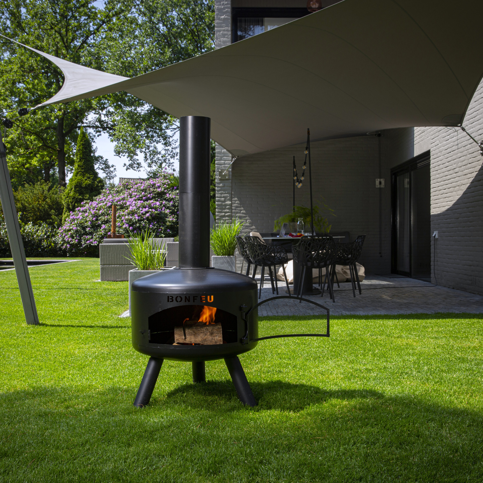 Bonfeu Bongiro Garden Fireplace - Black