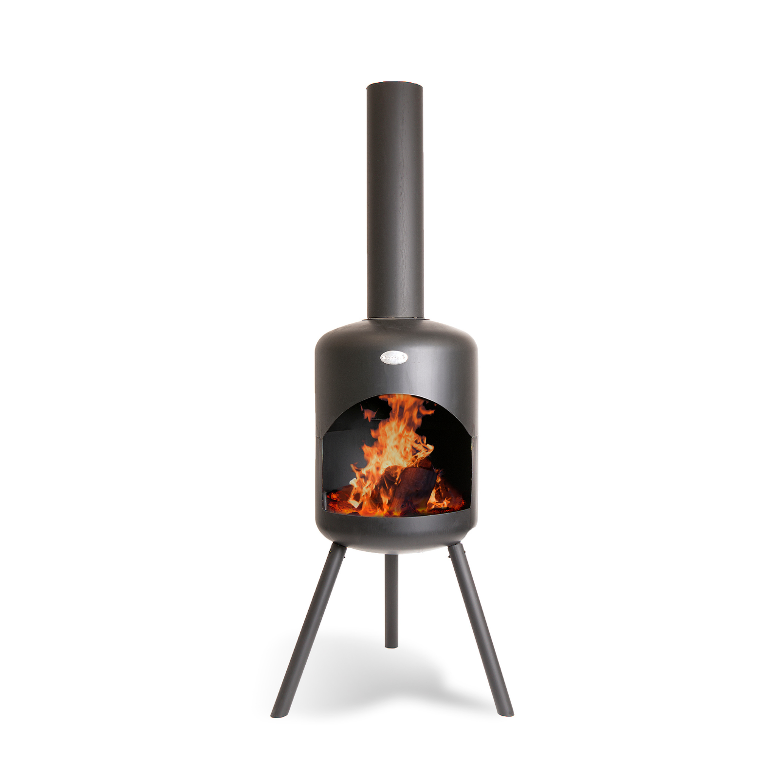 Bonfeu Bonselo Outdoor Chiminea Fireplace - Black