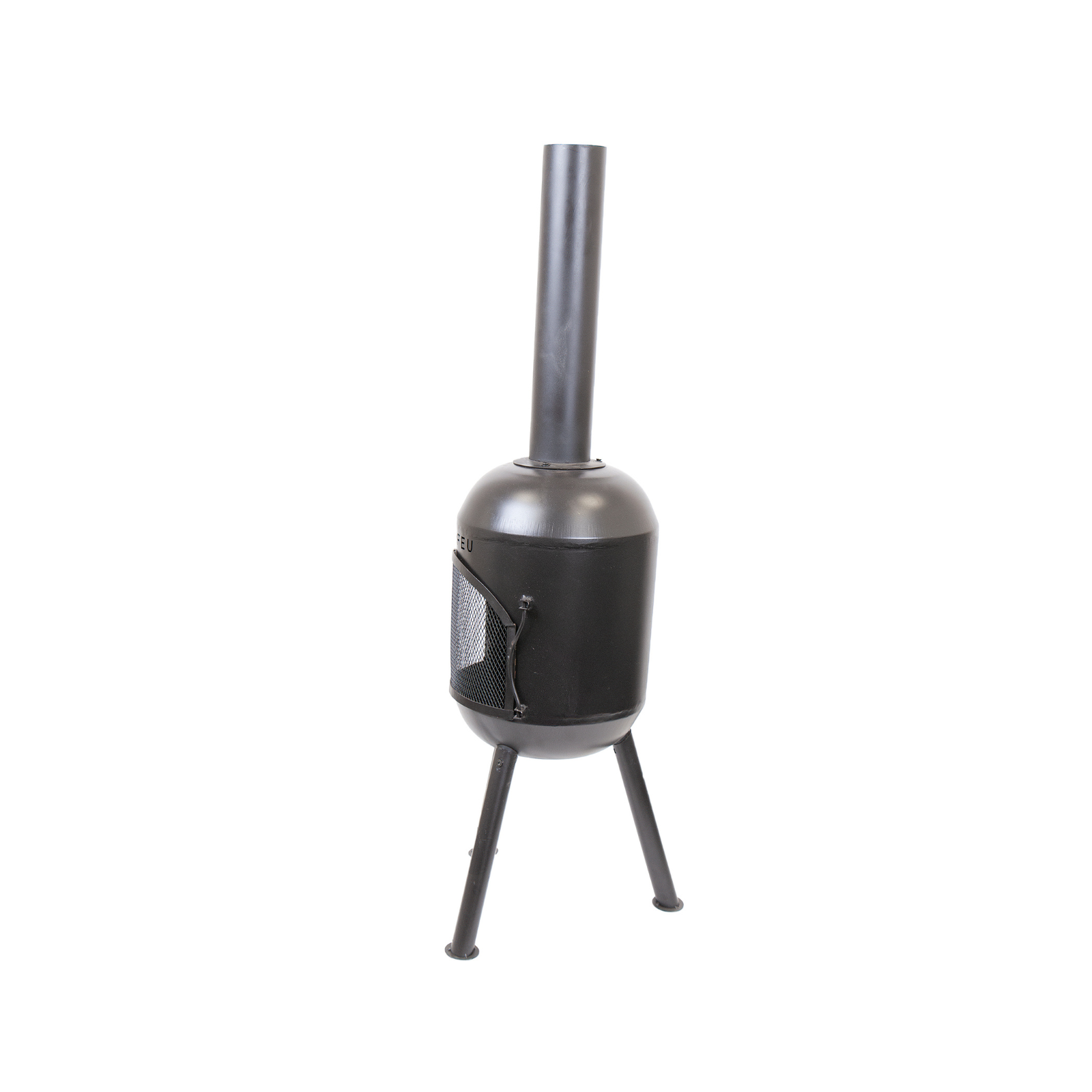 Bonfeu Bonsolo Outdoor Chiminea Fireplace - Black/Corten