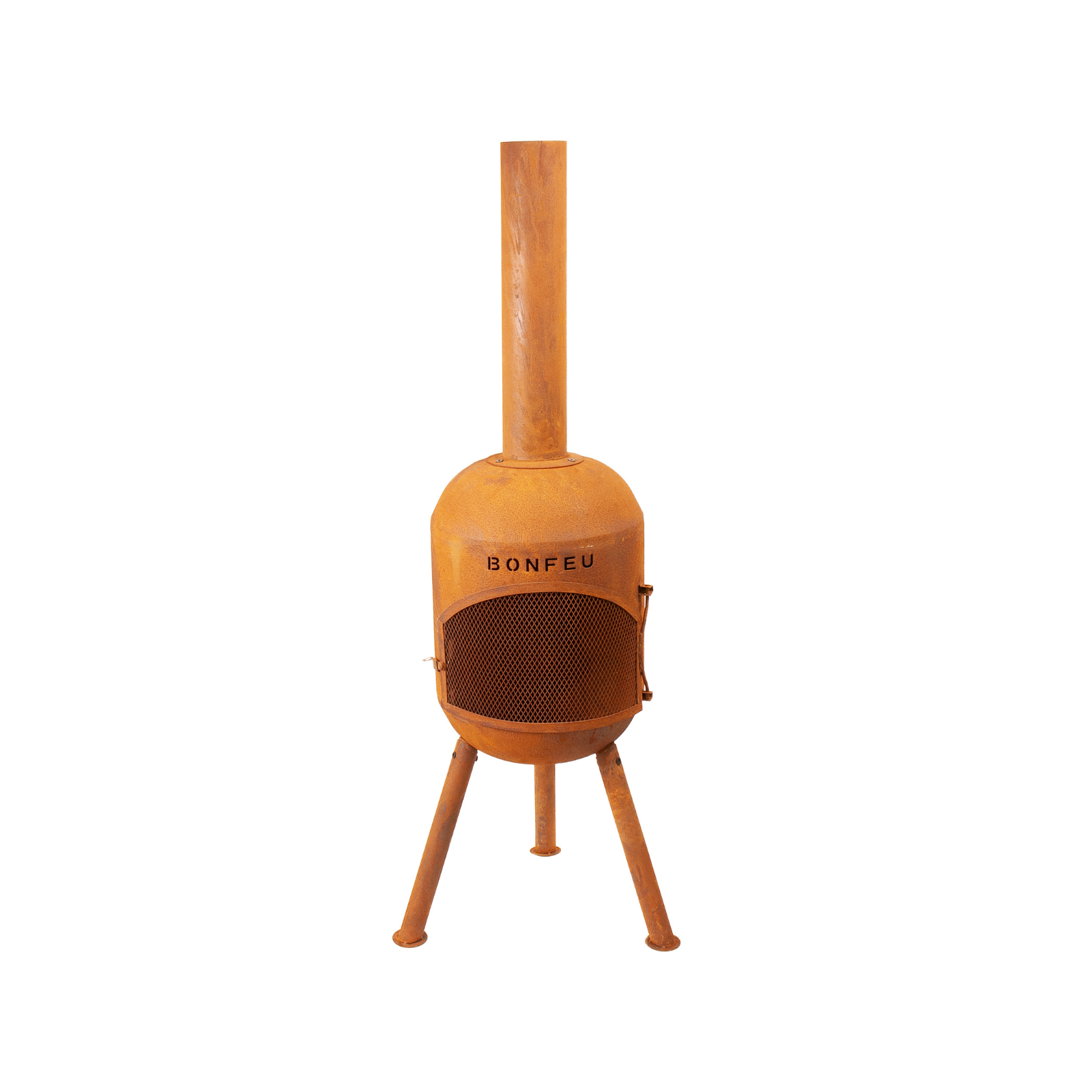 Bonfeu Bonsolo Outdoor Chiminea Fireplace - Black/Corten