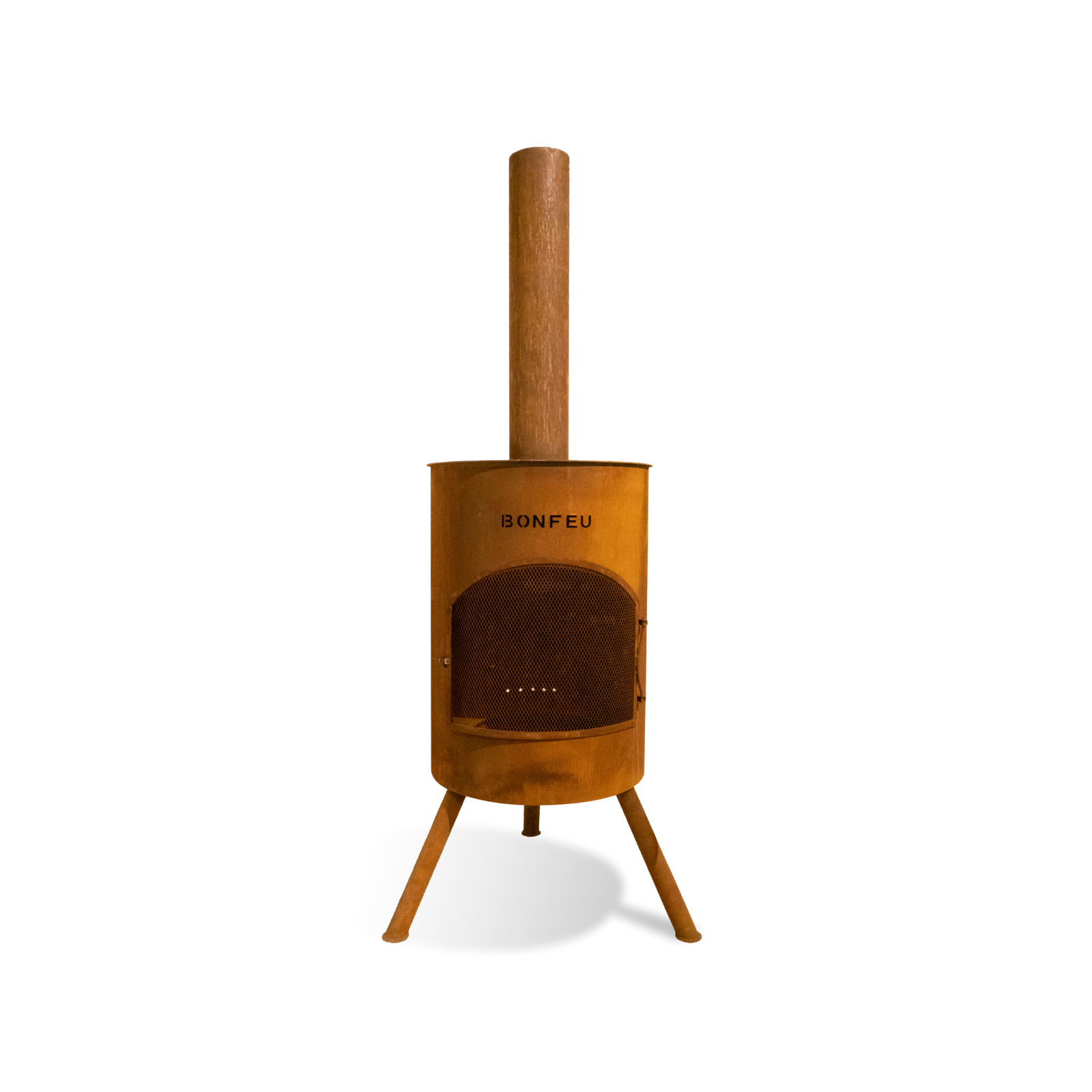 Bonfeu Bonton 60 Outdoor Garden Fireplace - Black/Corten