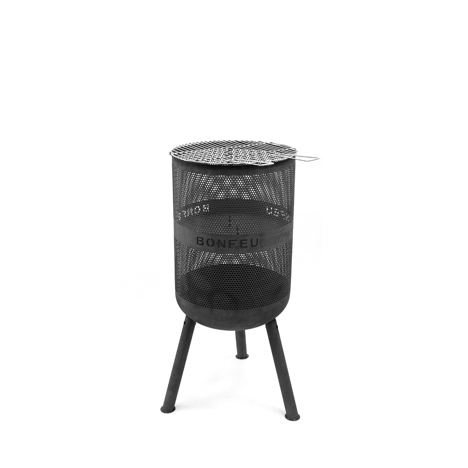 Bonfeu Bonves 45 Garden Fire Basket Grill - Black