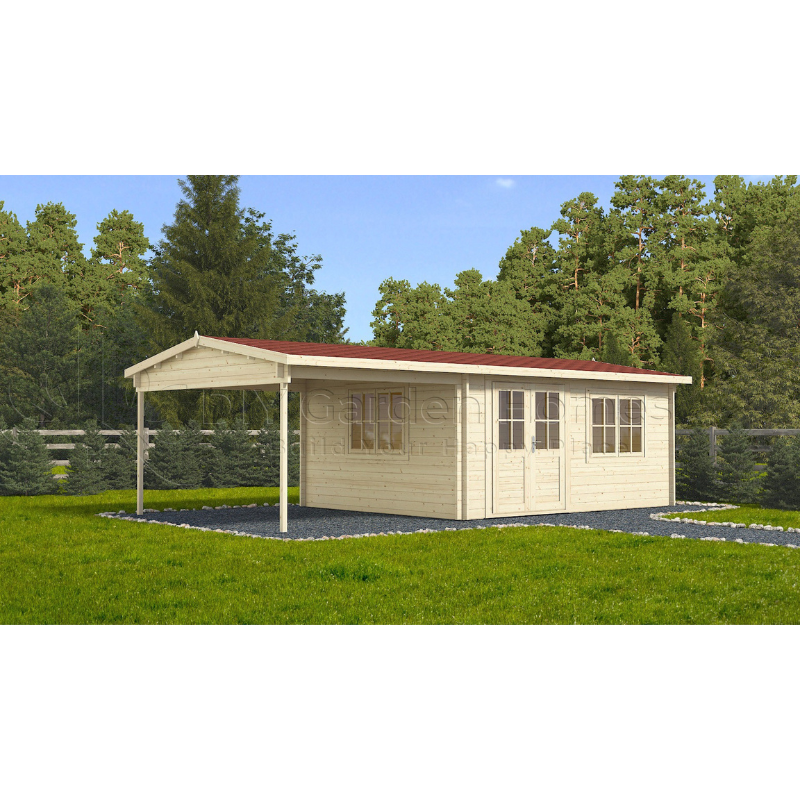 Eurovudas Bravo Log Cabin - 8m x 4m Eurovudas