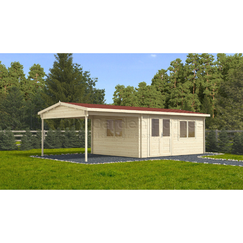 Eurovudas Bravo Log Cabin - 8m x 4m Eurovudas