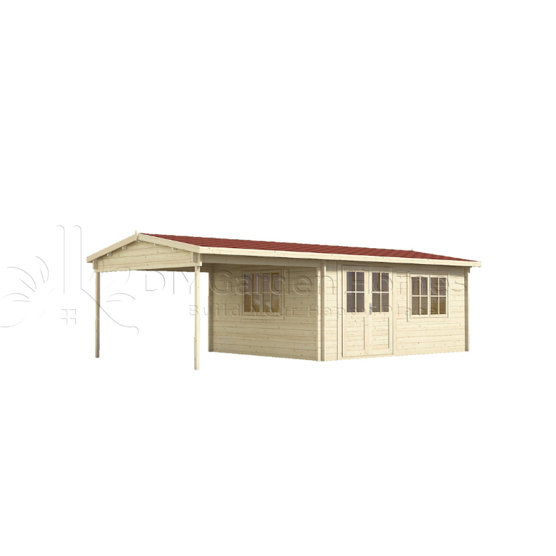 Eurovudas Bravo Log Cabin - 8m x 4m Eurovudas