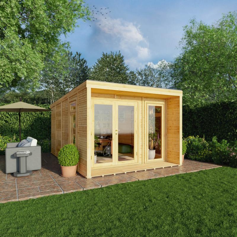 Sherwood Creswell Insulated Garden Room - 3m x 4m (72mm) Mercia