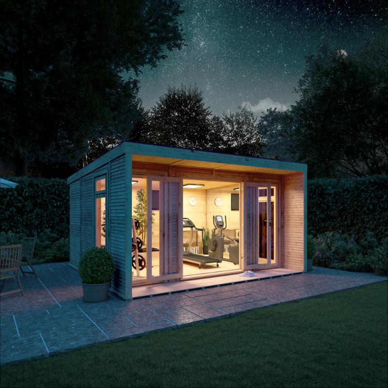 Sherwood Creswell Insulated Garden Room - 4m x 3m (72mm) Mercia