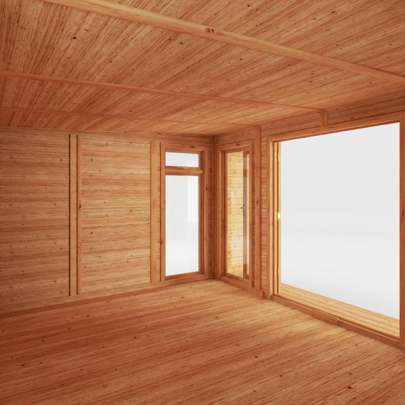 Sherwood Creswell Insulated Garden Room - 4m x 3m (72mm) Mercia