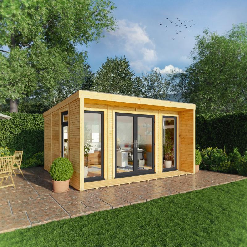 Sherwood Creswell Insulated Garden Room - 4m x 3m (72mm) Mercia