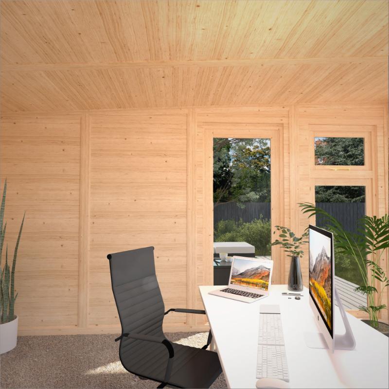 Sherwood Creswell Insulated Garden Room - 4m x 4m (72mm) Mercia