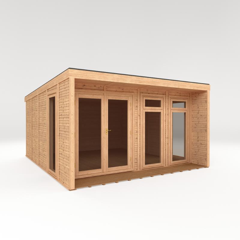 Sherwood Creswell Insulated Garden Room - 4m x 4m (72mm) Mercia