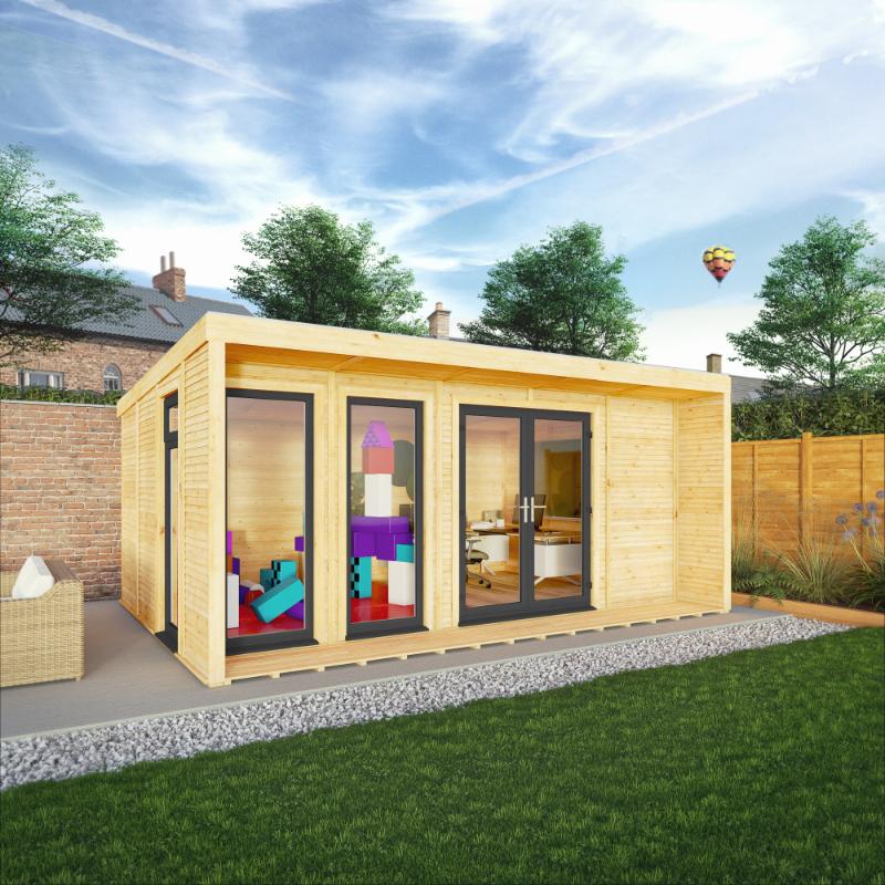Sherwood Creswell Insulated Garden Room - 5m x 3m (72mm) Mercia