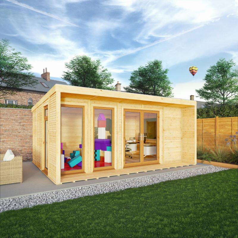Sherwood Creswell Insulated Garden Room - 5m x 3m (72mm) Mercia