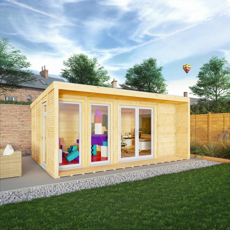 Sherwood Creswell Insulated Garden Room - 5m x 3m (72mm) Mercia