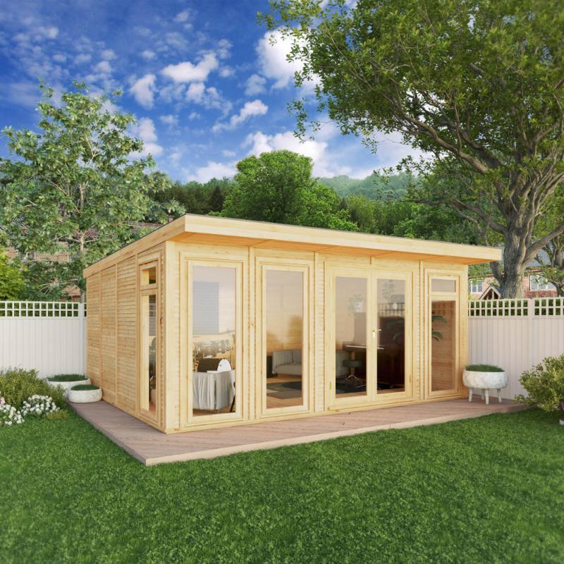 Sherwood Creswell Insulated Garden Room - 5m x 4m (72mm) Mercia