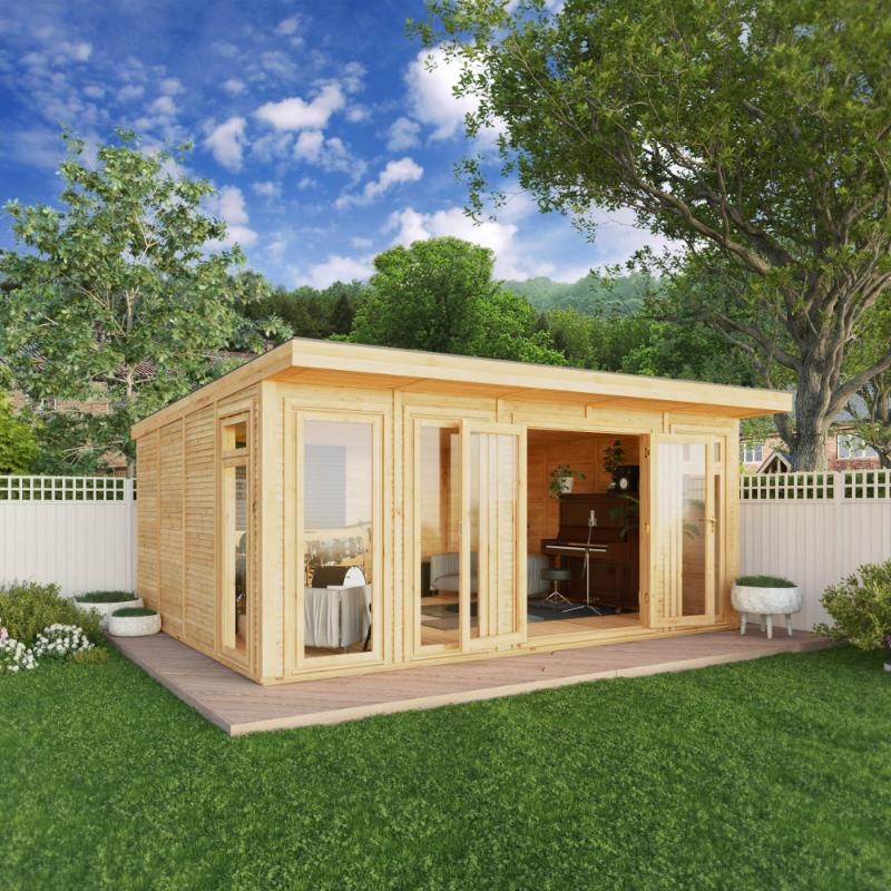 Sherwood Creswell Insulated Garden Room - 5m x 4m (72mm) Mercia