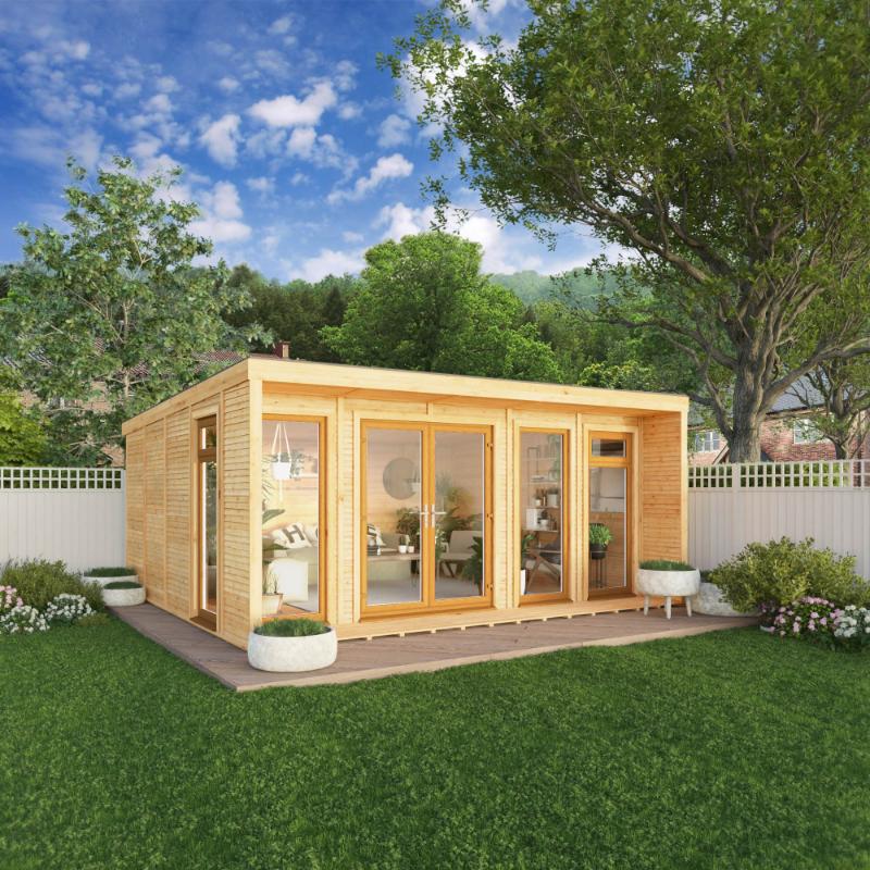 Sherwood Creswell Insulated Garden Room - 5m x 4m (72mm) Mercia