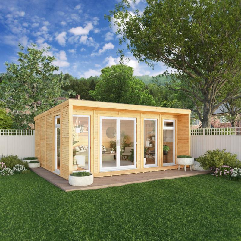 Sherwood Creswell Insulated Garden Room - 5m x 4m (72mm) Mercia