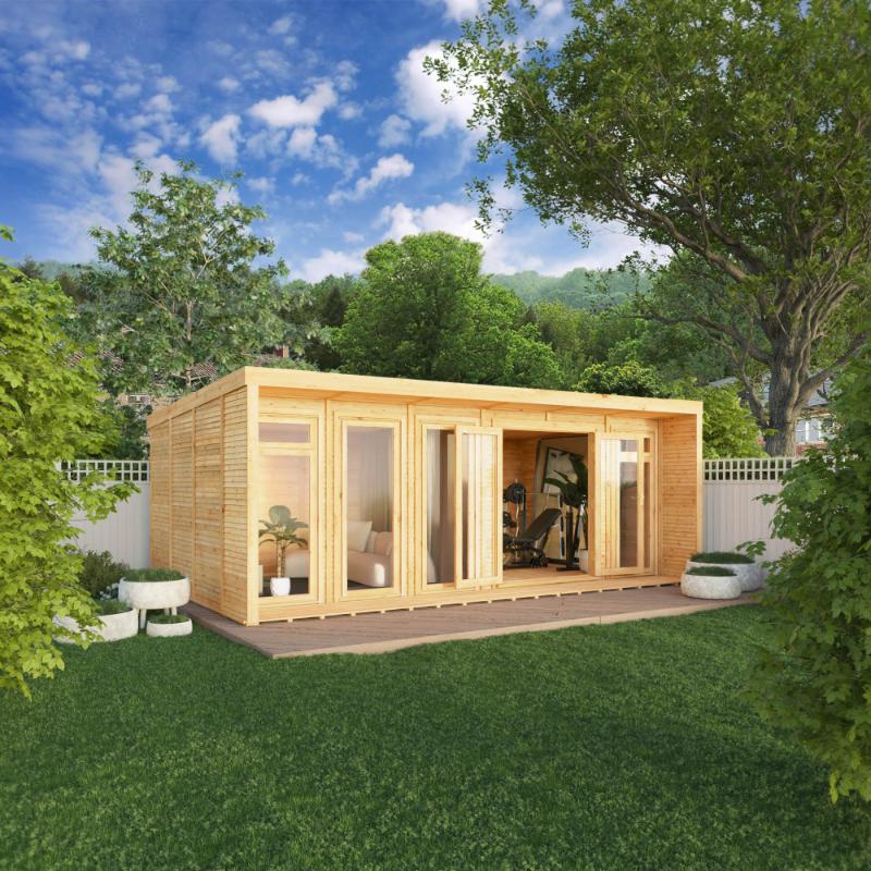 Sherwood Creswell Insulated Garden Room - 6m x 3m (72mm) Mercia