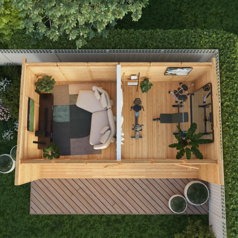 Sherwood Creswell Insulated Garden Room - 6m x 3m (72mm) Mercia