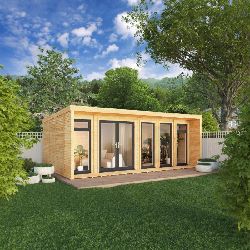 Sherwood Creswell Insulated Garden Room - 6m x 3m (72mm) Mercia