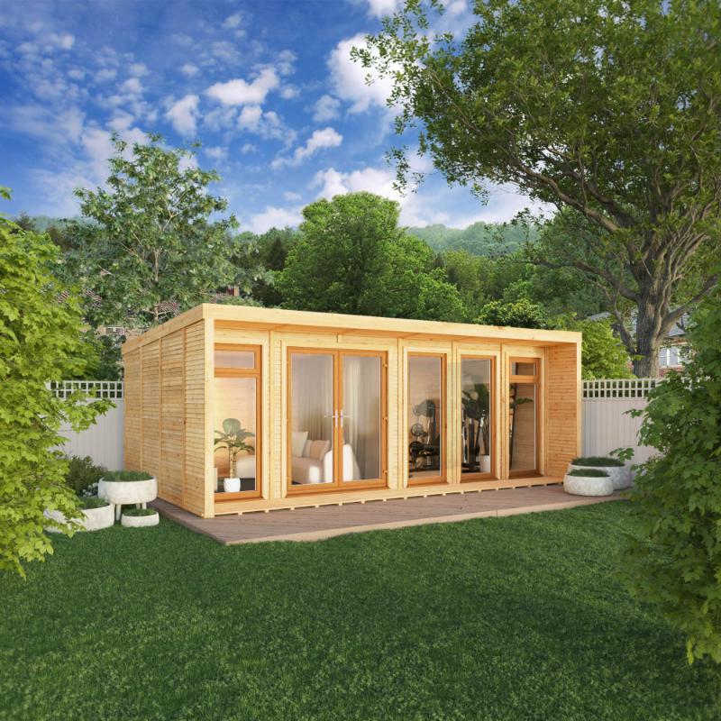 Sherwood Creswell Insulated Garden Room - 6m x 3m (72mm) Mercia