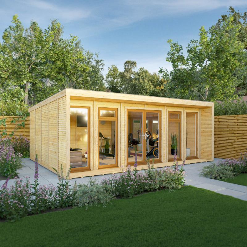 Sherwood Creswell Insulated Garden Room - 6m x 4m (72mm) Mercia