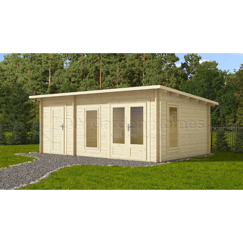 Eurovudas Dover Log Cabin - 6m x 4m Eurovudas