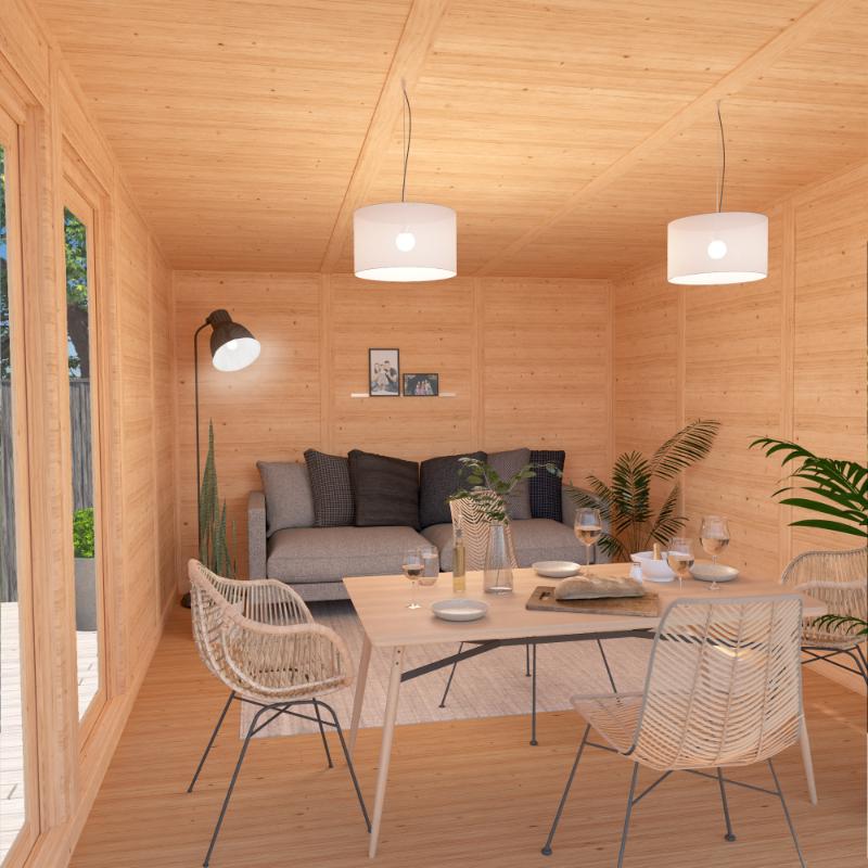 Sherwood Edwinstowe Insulated Garden Room - 3m x 4m (72mm) Mercia