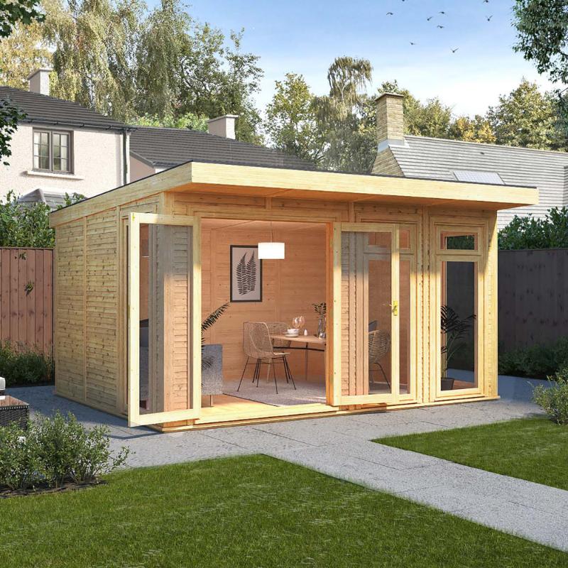 Sherwood Edwinstowe Insulated Garden Room - 4m x 3m (72mm) Mercia