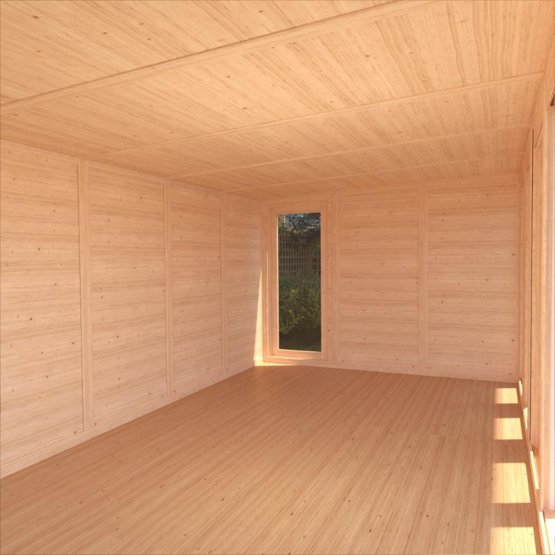 Sherwood Edwinstowe Insulated Garden Room - 6m x 3m (72mm) Mercia