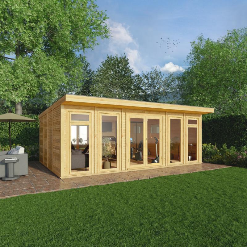 Sherwood Edwinstowe Insulated Garden Room - 6m x 4m (72mm) Mercia