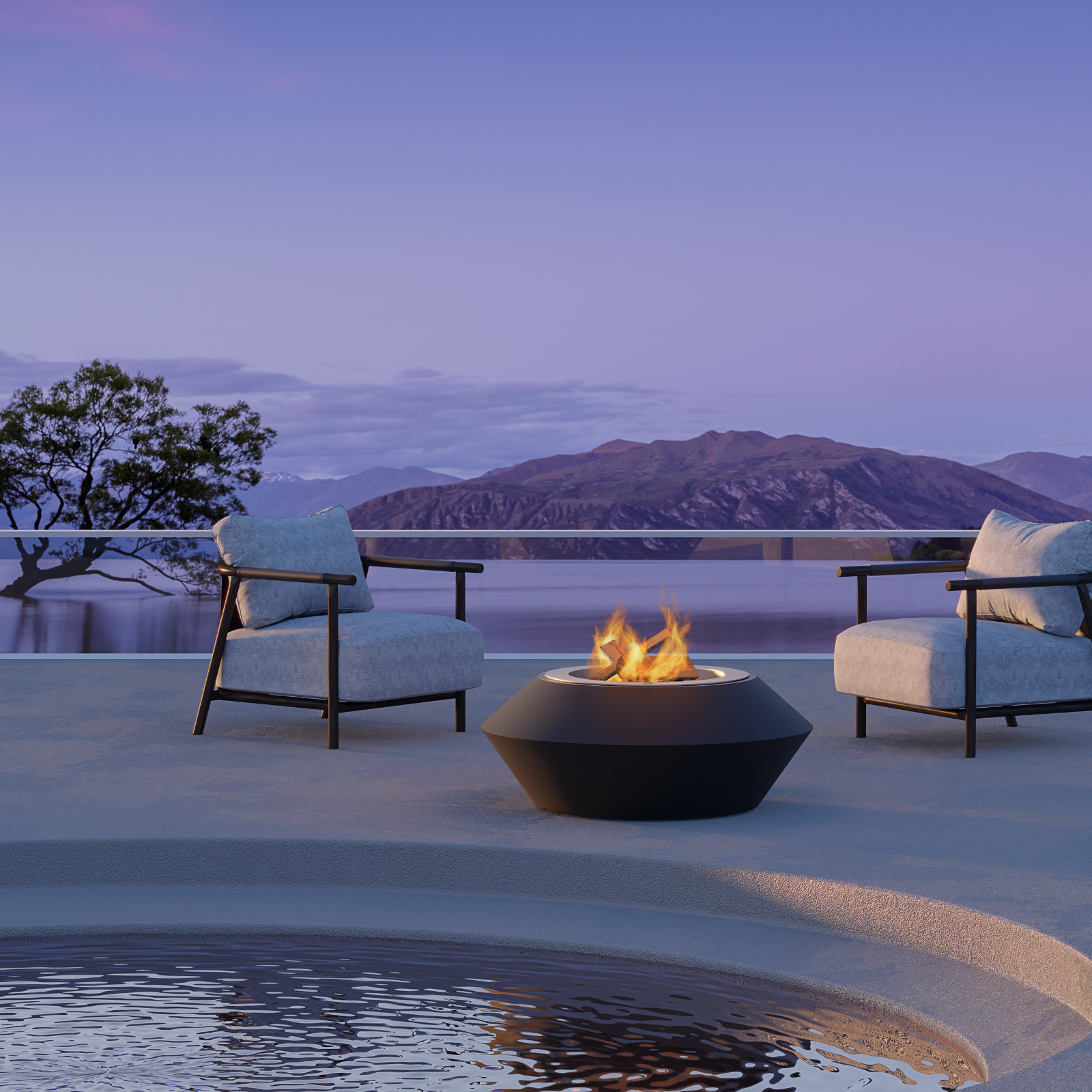 GlammFire Operetta Outdoor Fire Pit